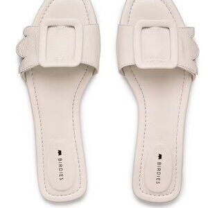Birdies Leather Kiwi Slides